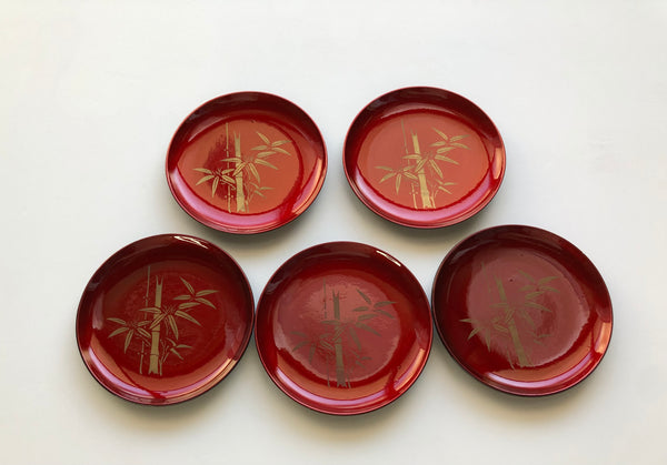 urushi 蒔絵豆皿　一瞬で正月の景色に。蒔絵の輝き、わずか5枚の贈り物！！