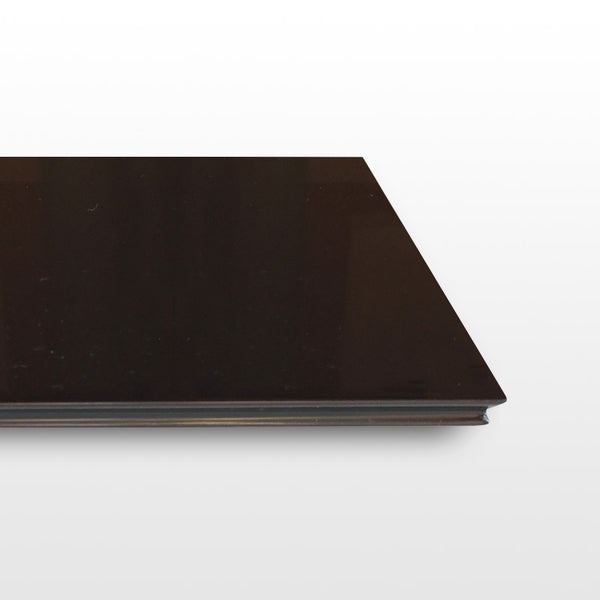 urushi black elongated sheet metal plate