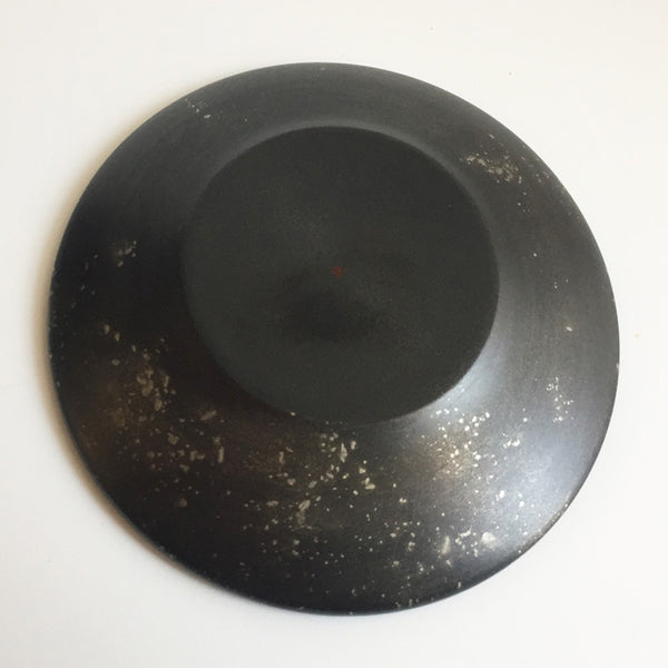 assiette plate ronde quart de couche urushi