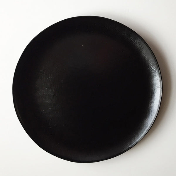 urushi Dry lacquer thin round tray large