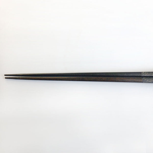 urushi black lacquered tin-coated chopsticks