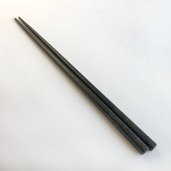 urushi black lacquered tin-coated chopsticks