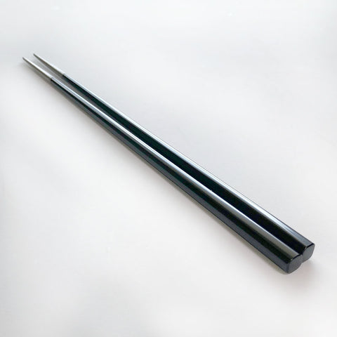 urushi Chamfered chopsticks lacquer silver