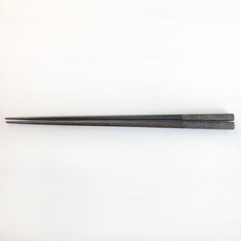 urushi black lacquered tin-coated chopsticks