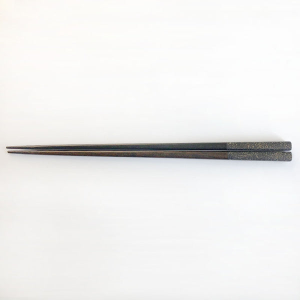 urushi black lacquered tin-coated chopsticks