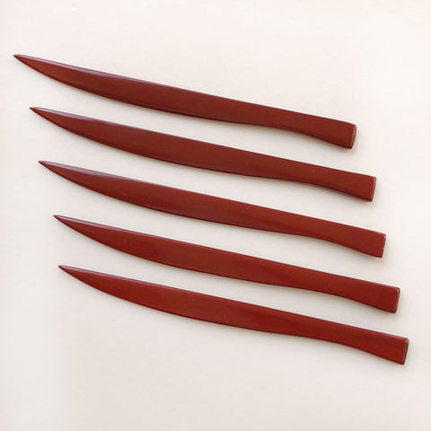 urushi cutlery set of 5 Knives